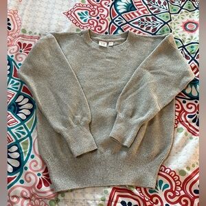 EC-Gap Kids Sparkle Sweater, Terrra Cotta / grey with silver shimmer / Size 8/9